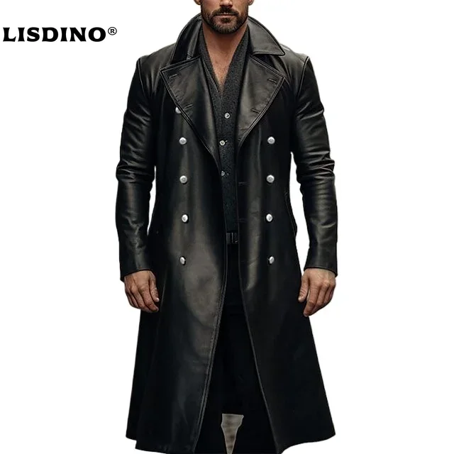 Winter Clothing Matching - Leather Jacket Men Winter Fleece Motorcycle
