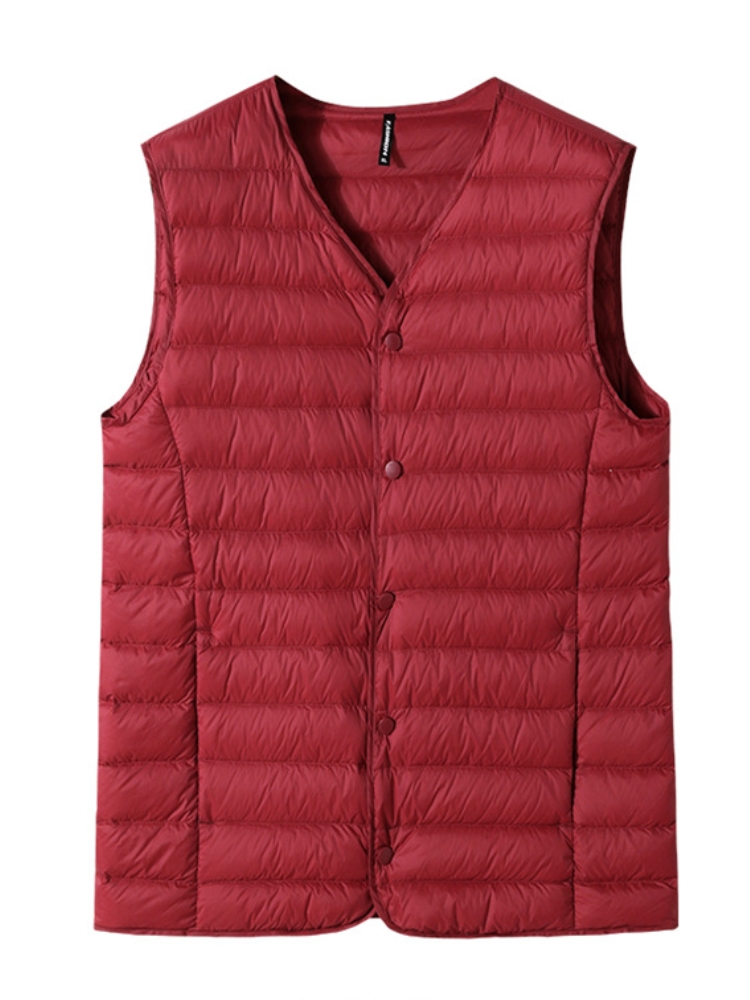 Padded Vest Gilet - 2023 New Winter V-Neck Men's Vest