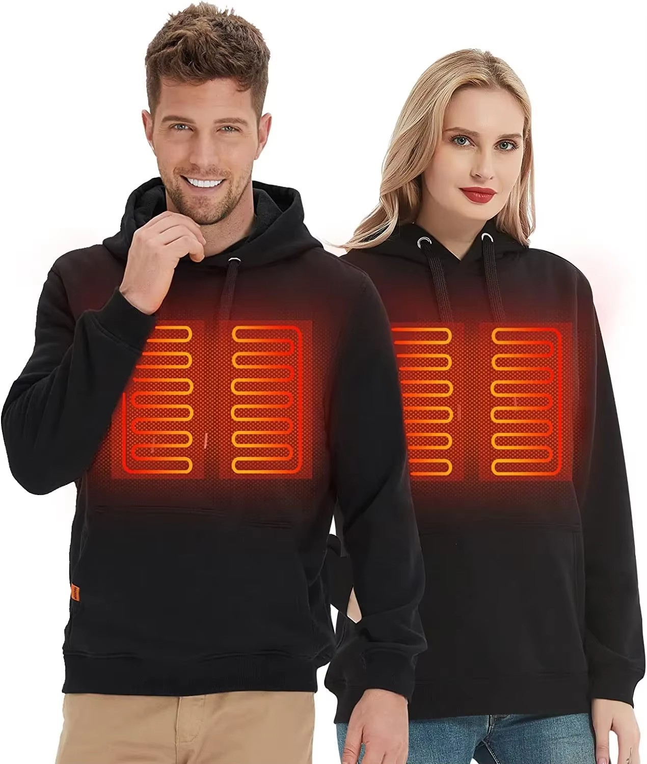 Winter Clothing Women Sale - Women USB Heating Hoodies Men Vintage