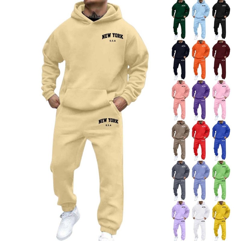 Winter Clothing Pants - Men's hot selling letter print set