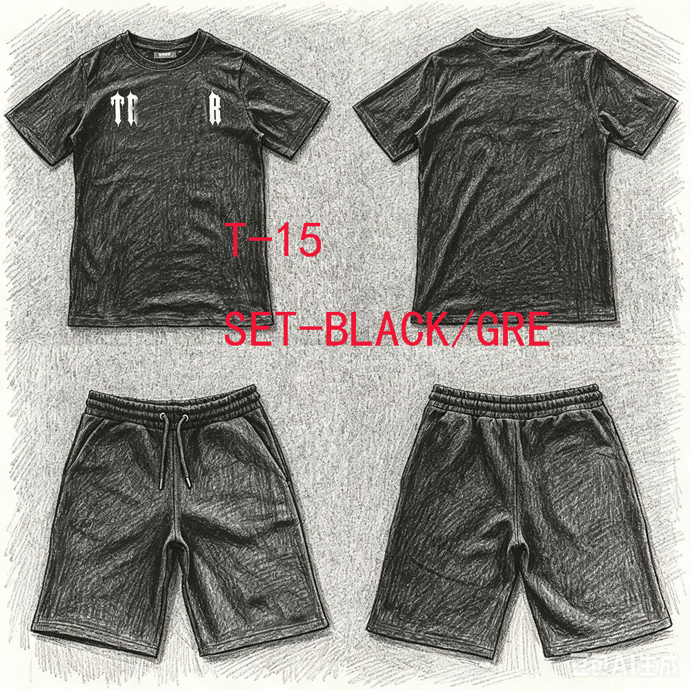 Winter Clothing Pants - T-15 Short Set Tracksuit Trousers T-shirt