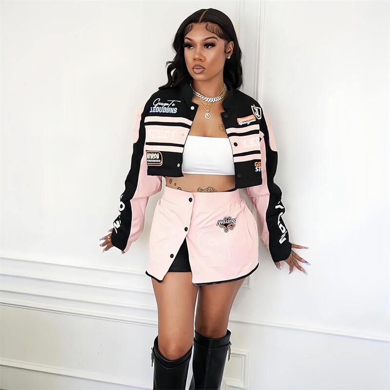HLJ Letter Print Two Piece Out - Winter Clothing Women Sale recension och pris