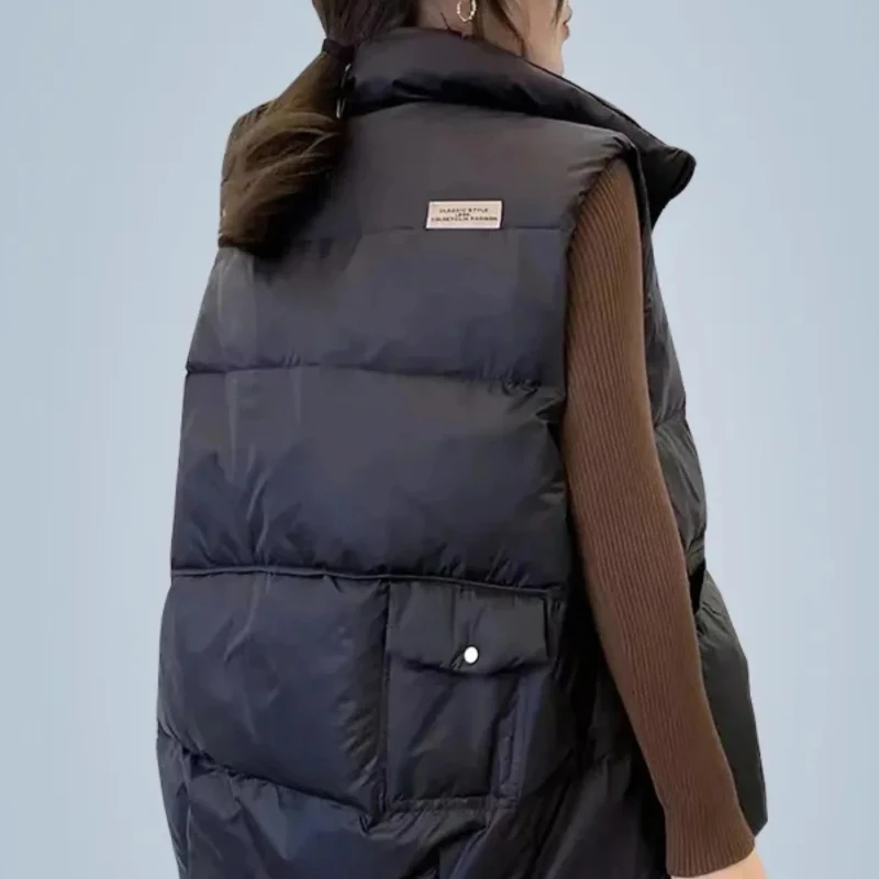 Loose Padded Cotton Waistcoat  - Winter Clothing On Sale Women'S recension och pris