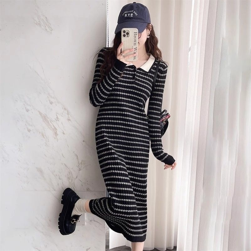 Stripe Apricot Woman Knitted D - Winter Clothing On Sale Women'S recension och pris