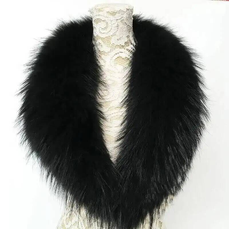 Natural Raccoon Fur Collar Rea - Winter Clothing Women Sale recension och pris