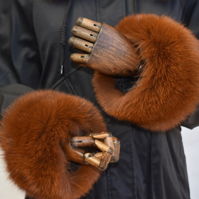Fox Fur Cuffs For Women Whole  - Winter Clothing Women Sale recension och pris