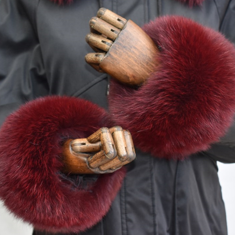 Fox Fur Cuffs For Women Whole  - Winter Clothing Women Sale recension och pris