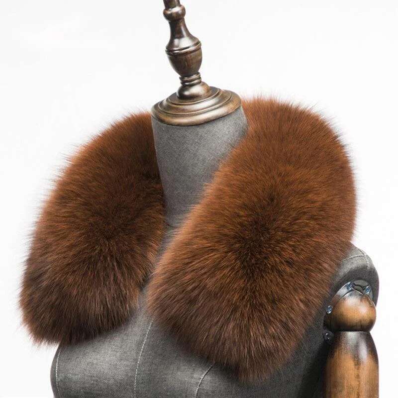 Winter Natural Fox Fur Scarf S - Winter Clothing Matching recension och pris