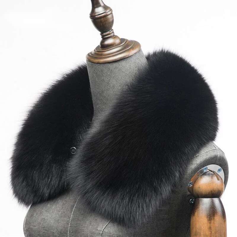 Winter Natural Fox Fur Scarf S - Winter Clothing Matching recension och pris
