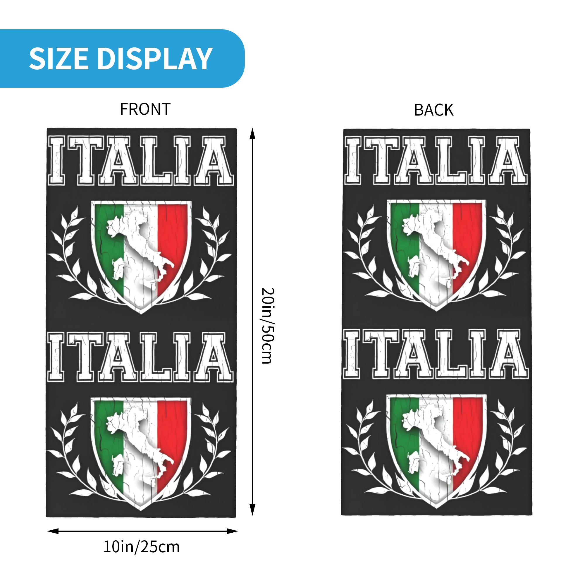 Custom Italy Flag Bandana Neck - Winter Clothing Women Sale recension och pris
