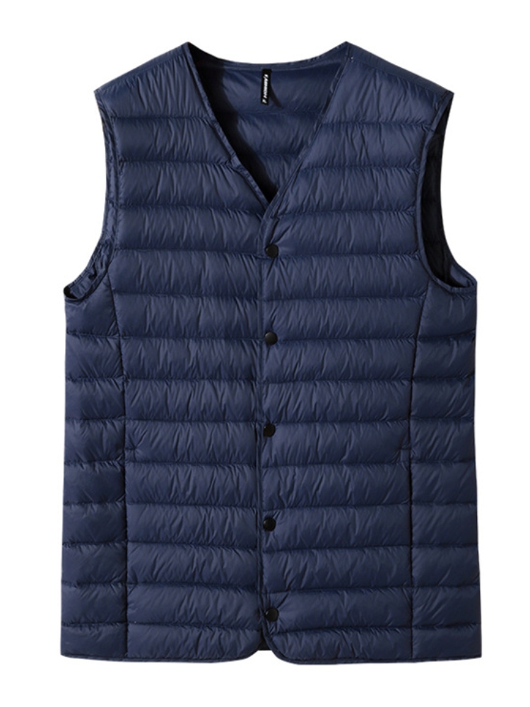 2023 New Winter V-Neck Men's V - Padded Vest Gilet recension och pris