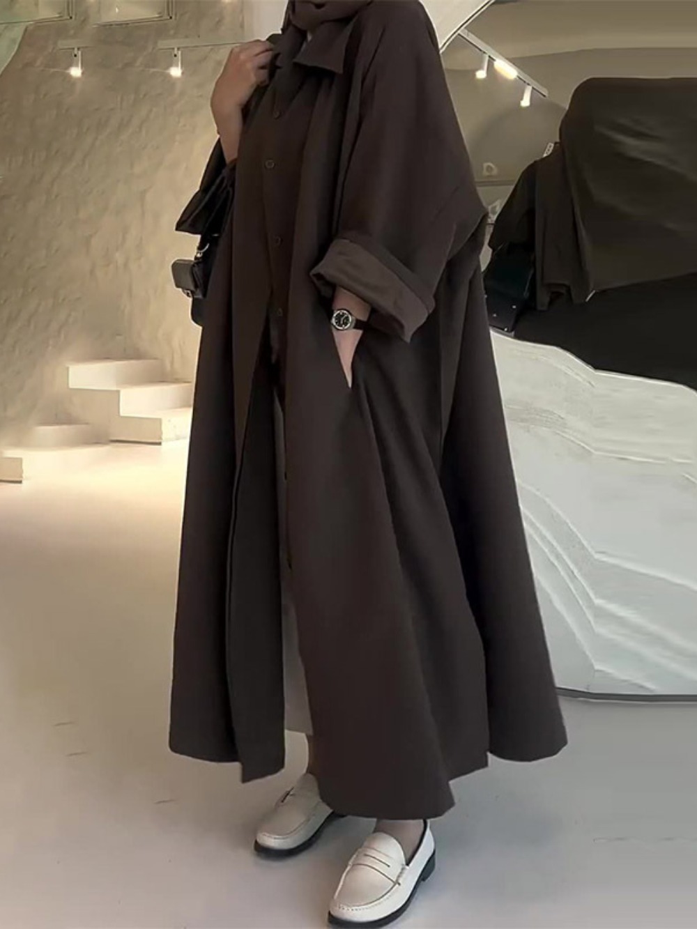 Eid Muslim Women Abaya Trench  - Winter Clothing Women Sale recension och pris