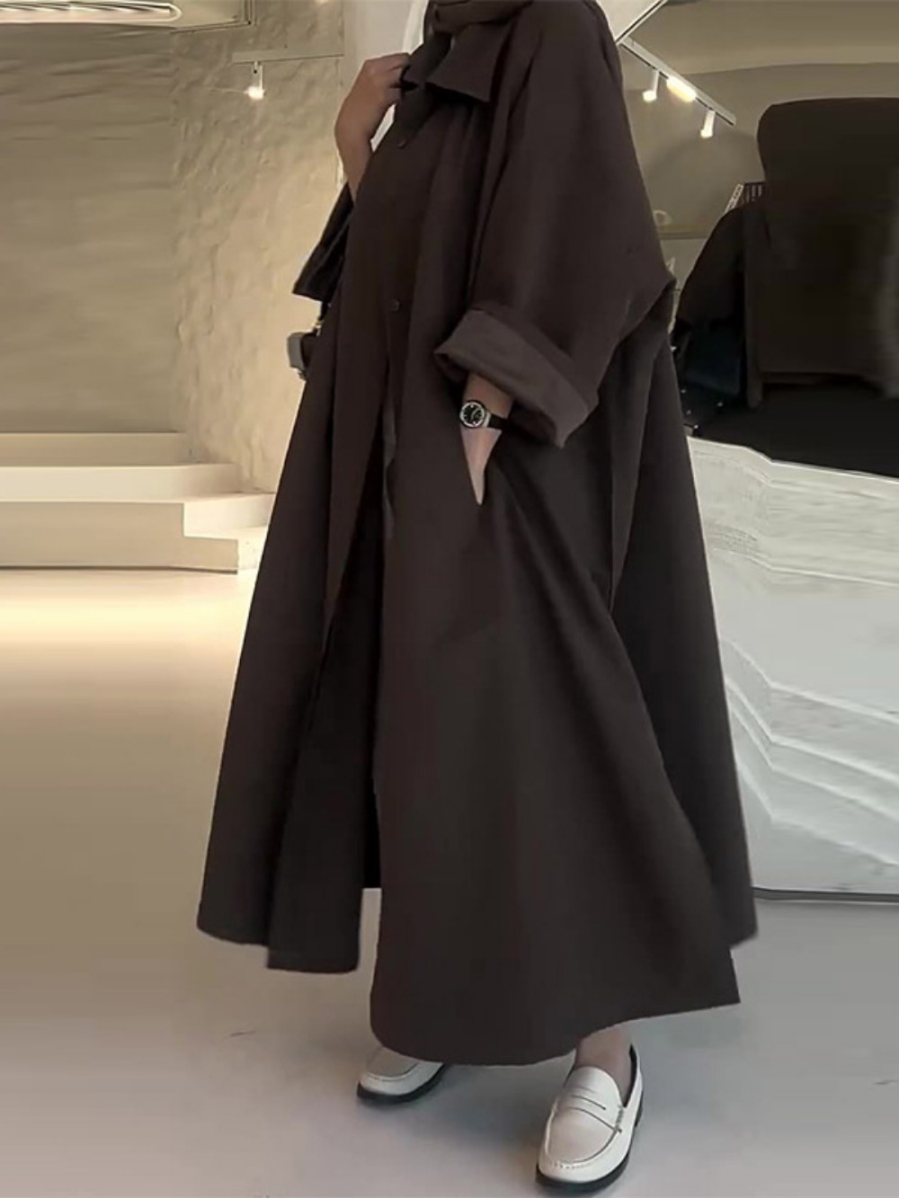 Eid Muslim Women Abaya Trench  - Winter Clothing Women Sale recension och pris