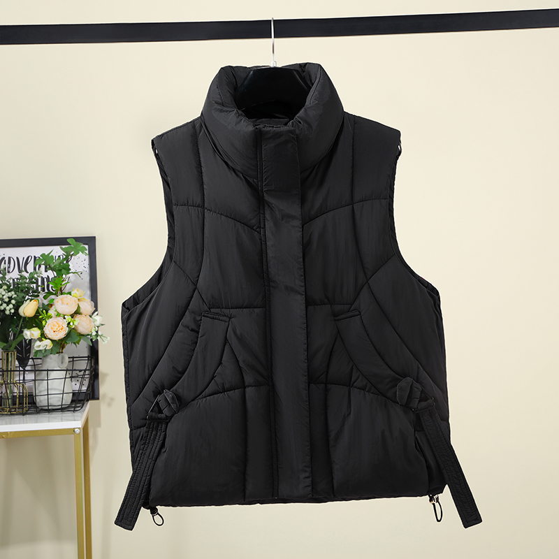 Women High Stand Collar Quilte - Padded Vest Gilet recension och pris
