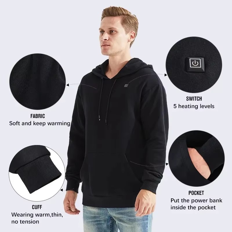 Women USB Heating Hoodies Men  - Winter Clothing Women Sale recension och pris