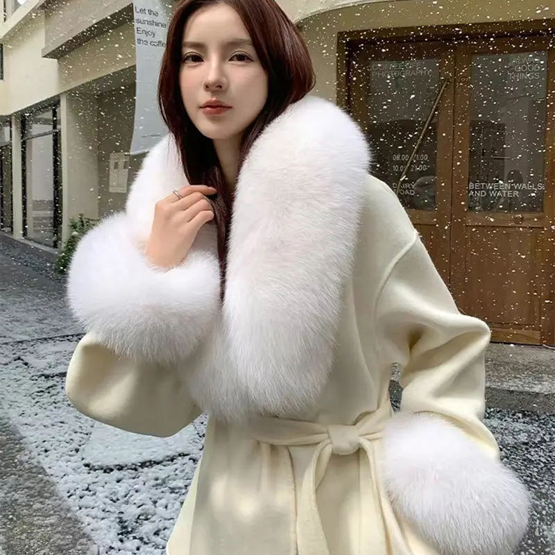2025 Real Fox Fur Collar Winte - Winter Clothing Women Sale recension och pris