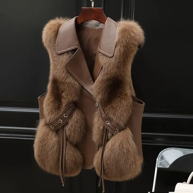 Solid Color Waistcoat Woman La - Winter Clothing On Sale Women'S recension och pris