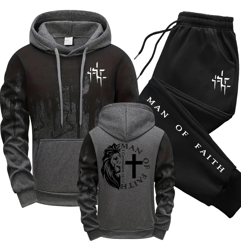 Man of Faith Pattern Men's Set - Winter Clothing Stores recension och pris