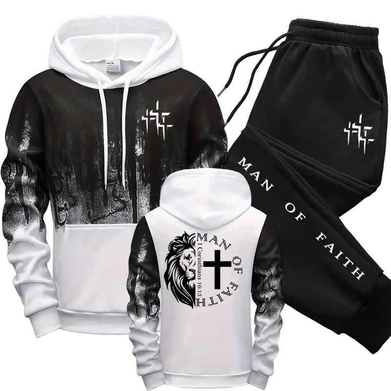 Man of Faith Pattern Men's Set - Winter Clothing Stores recension och pris