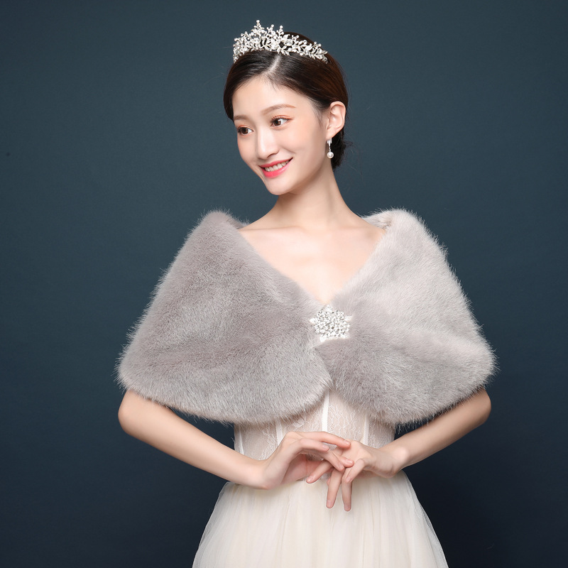 Women Bridal Shawl Wedding Cap - Winter Clothing Women Sale recension och pris