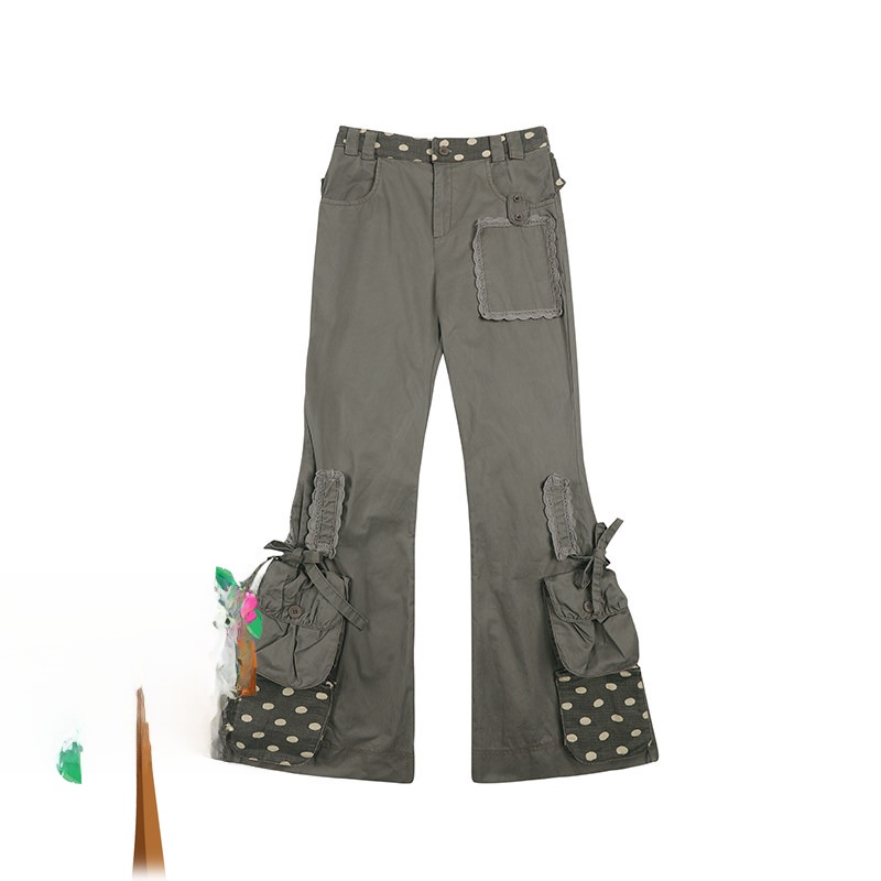 Gray Coffee Layered Lace Belte - Winter Clothing Pants recension och pris