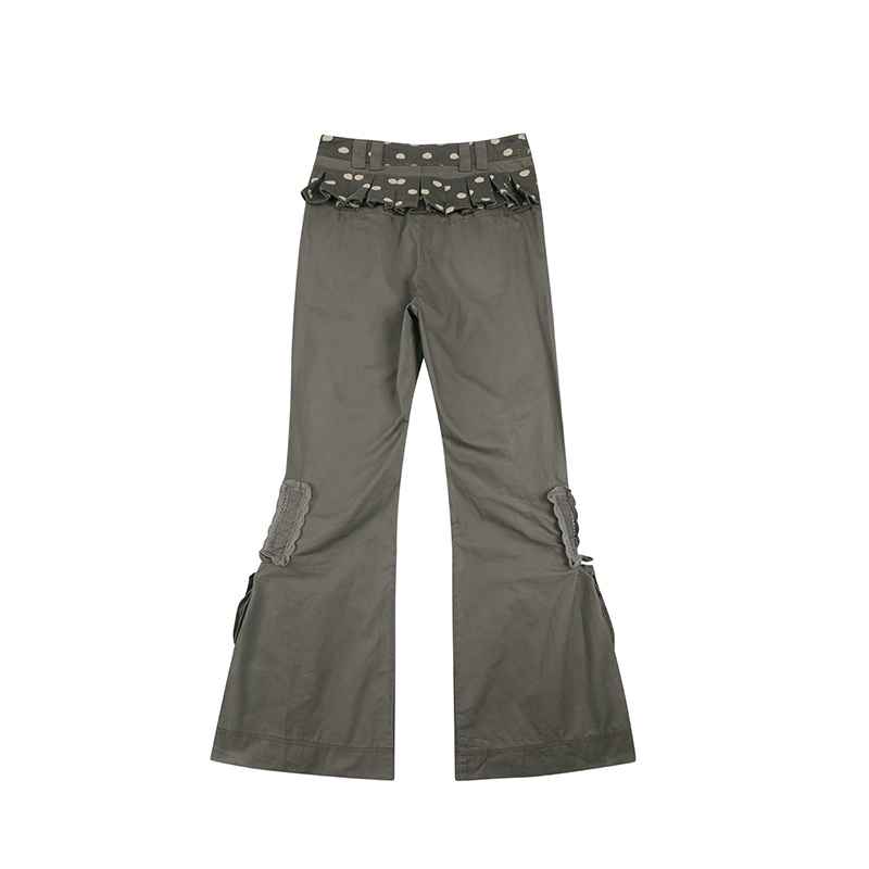 Gray Coffee Layered Lace Belte - Winter Clothing Pants recension och pris