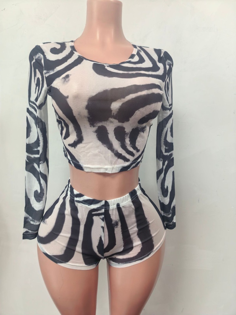 Doyerl Striped Shorts Sets Wom - Winter Clothing Matching recension och pris