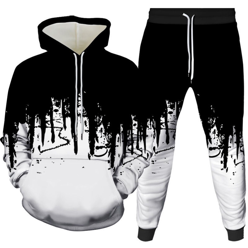 Ink Painting 3D Printed Hoodie - Winter Clothing Pants recension och pris