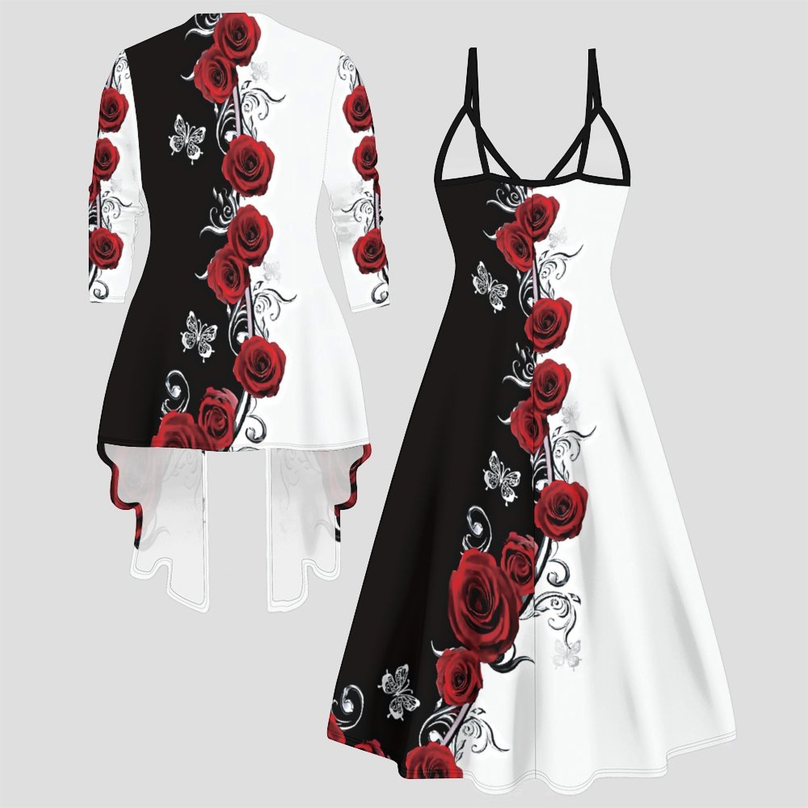 Print Two Piece Set Women Midi - Winter Clothing Women Sale recension och pris